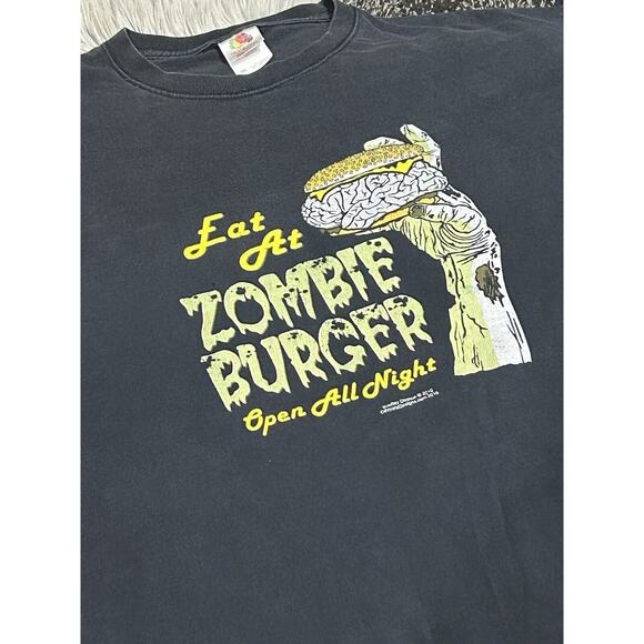 Zombie Burger Diner, Artist: Bradley Clopton, Graphic Short-Sleeve T Size 2xl - Picture 2 of 2